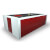 A white Fusion Slate Bed Pool table with grey cloth