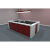 A white Fusion Slate Bed Pool table with grey cloth