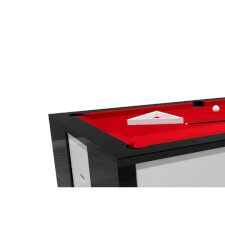 A Fusion Slate Bed Pool table with accessories