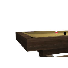 The corner of a Manhattan Slate Bed Pool table