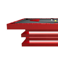A Manhattan Slate Bed Pool table with accessories