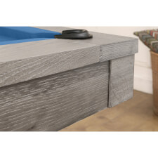 The corner of the Georgia II pool table.