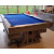 The Georgia II pool table with a Royal Blue cloth.