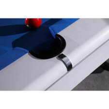 The mid pocket on a Nevada II pool table.