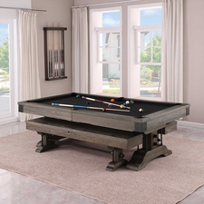 The Carolina II with benches  pool table.
