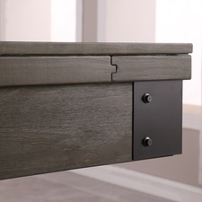The Carolina II pool dining table corner.