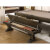 The optional storage bench with accessories inside.