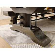 The leg of the Carolina II pool table.