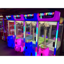 The Pink and Blue Crazy Toy Crane Machine.