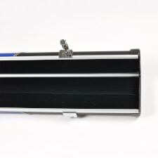 The Black And Blue Stripe Halo Case for Three Quarter Jointed Cue And Extension.