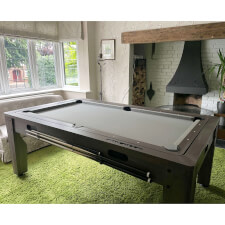 The 7ft Multi Games & Dining Table in Driftwood.