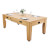 The 7ft Multi Games & Dining Table in Oak set for dinner.