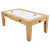 The 7ft Multi Games & Dining Table in Oak set for air hockey.
