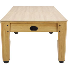 The 7ft Multi Games & Dining Table in Oak with table tops fitted.