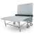 The Teq Lite Teqball Table half closed.