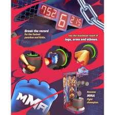 The MMA Test Your Speed flyer.