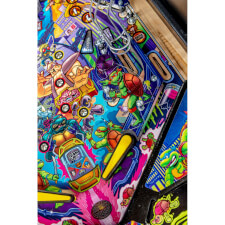 Playfield detail of the Teenage Mutant Ninja Turtles pinball machine.