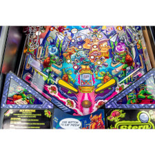 Playfield detail of the Teenage Mutant Ninja Turtles pinball machine.