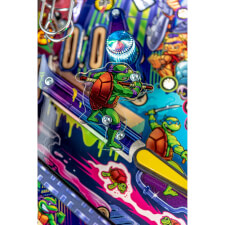 Playfield detail of the Teenage Mutant Ninja Turtles pinball machine.
