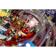 Playfield detail of the Teenage Mutant Ninja Turtles pinball machine.