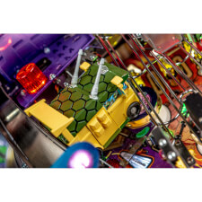Playfield detail of the Teenage Mutant Ninja Turtles pinball machine.