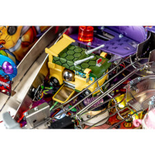 Playfield detail of the Teenage Mutant Ninja Turtles pinball machine.