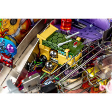 Playfield detail of the Teenage Mutant Ninja Turtles pinball machine.