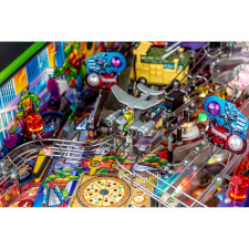 Playfield detail of the Teenage Mutant Ninja Turtles pinball machine.