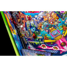Playfield detail of the Teenage Mutant Ninja Turtles pinball machine.