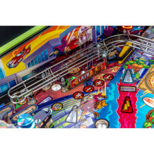 Playfield detail of the Teenage Mutant Ninja Turtles pinball machine.