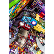 Playfield detail of the Teenage Mutant Ninja Turtles pinball machine.