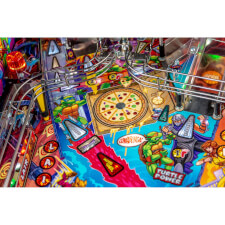 Playfield detail of the Teenage Mutant Ninja Turtles pinball machine.