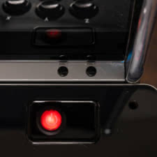 The power button on the ALU