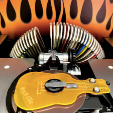 Rock-Ola Harley Davidson Flames Aluminium CD Carousel