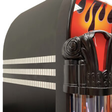 Rock-Ola Harley Davidson Flames Aluminium CD Jukebox Top