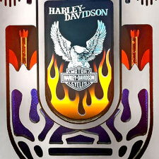 Rock-Ola Harley Davidson Flames Music Centre Jukebox Frame 