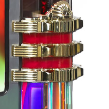 Rock-Ola Bubbler 90th anniversary Edition Media Centre Jukebox Corner Lights