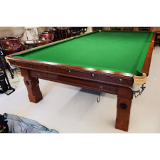 The vintage snooker table.