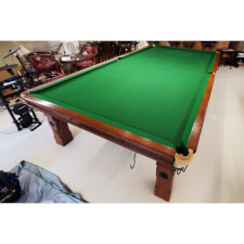 The vintage snooker table.