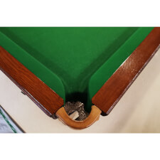 The vintage snooker table.