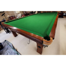 The vintage snooker table.
