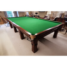 The vintage snooker table.