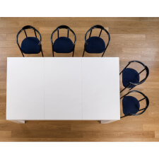 The Cubista with dining tops & chairs.
