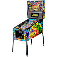 The Cabinet Side of The Avengers Infinity Quest Pinball Machine.