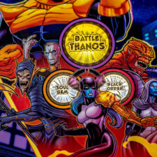 The Avengers Infinity Quest Pinball Machine Graphics.