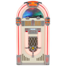 The 128V in Cream with red light display showing.
