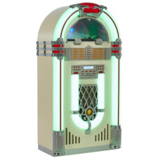 The 128V in Cream with green light display showing.