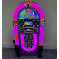 Pureline 105 Retro Bluetooth & CD Jukebox in Grey Finish.