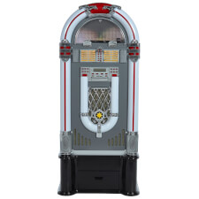 The Pureline 128V retro jukebox with stand.