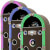 The Steepletone Jive Swing 90 Jukebox in 3 light colours.